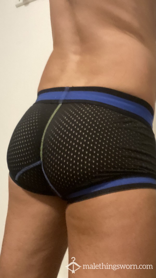 Blue Mesh Well Worn Briefs