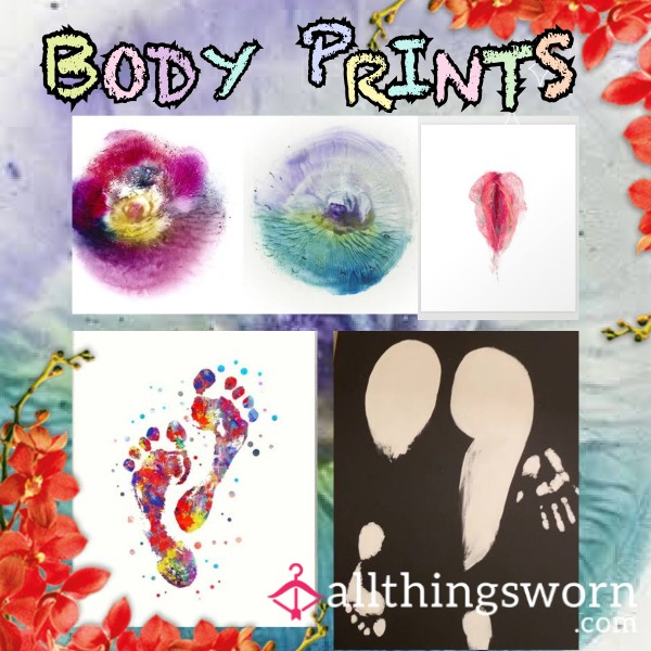 Body Prints Painted On Canvas + Video Of It Being Made For You  Posted To You ✨️