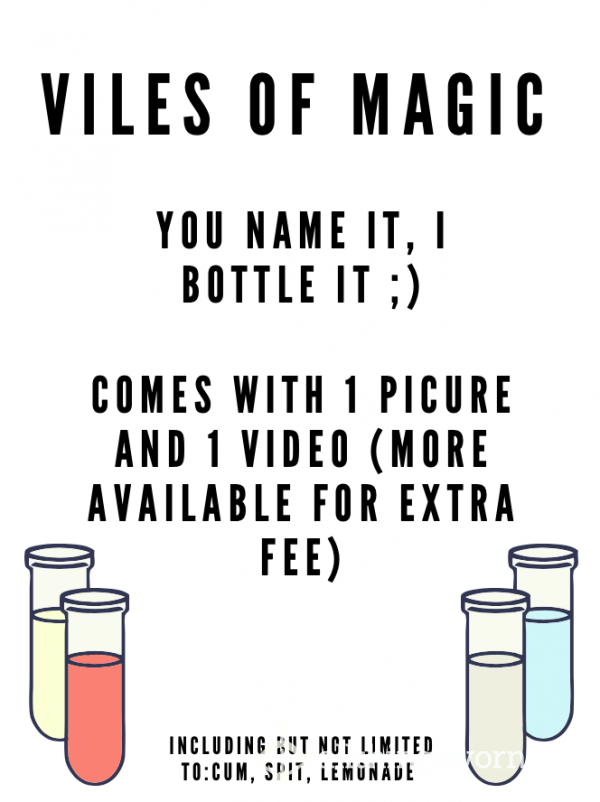 Bottles Of Magic ;)