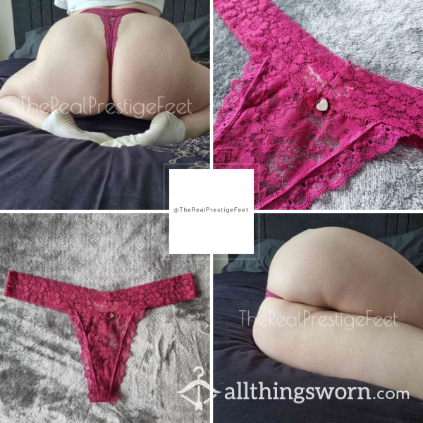 Boux Avenue Plum Lace Thong | Size 16 | Standard Wear 48hrs | Includes Pics | See Listing Photos For More Info - From £18.00 + P&P