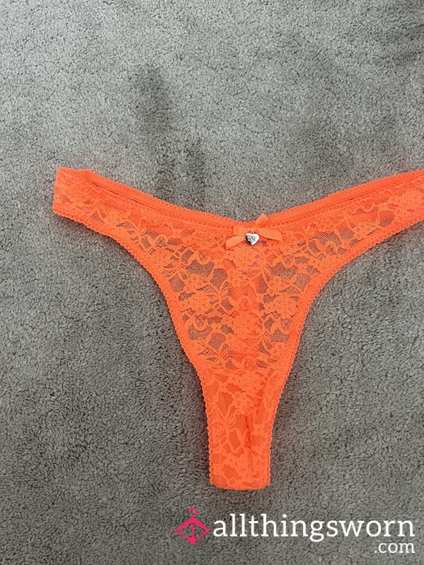 Boux Avenue Sexy Orange Lace Thong 🧡 🔥
