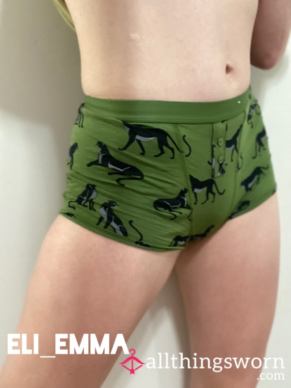 Boy Short Boxer Underwear Worn For 24 Hours Plus Masturbation Play