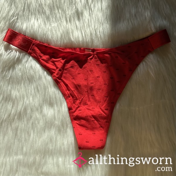 Bright Cherry Thong