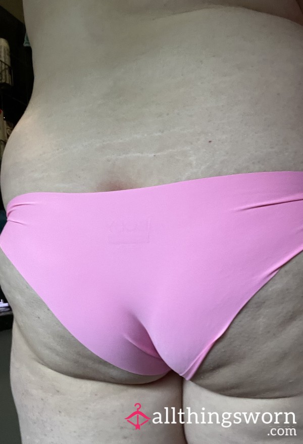 Bright Pink Nylon Panties