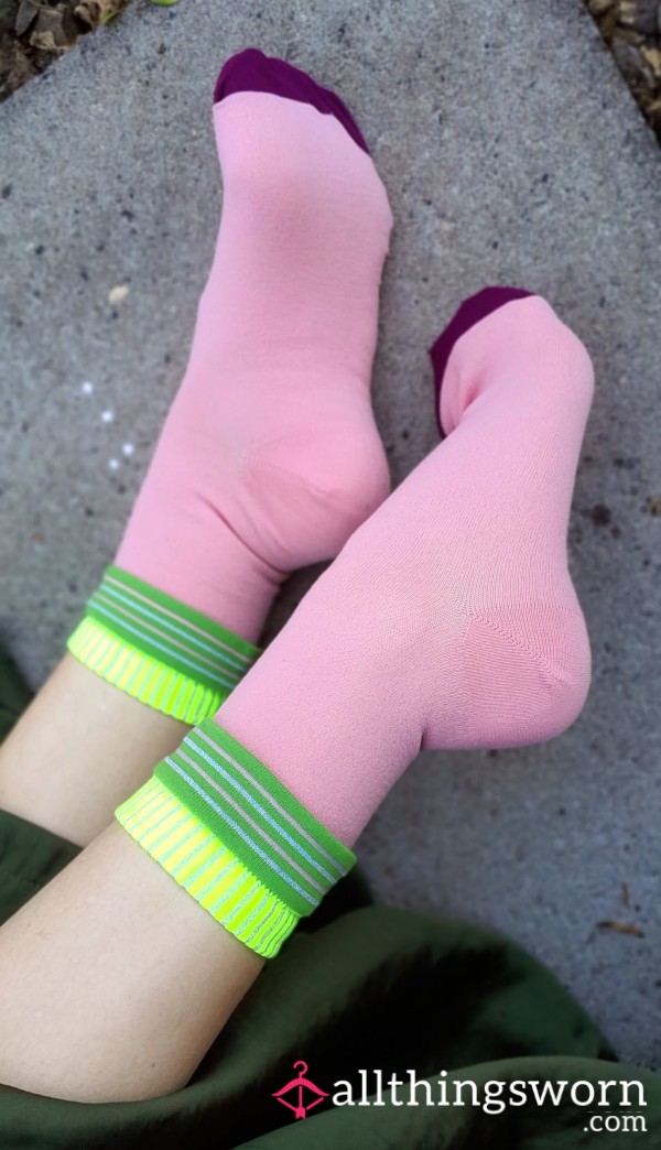 Bright Synthetic Socks From Urban Outfitters