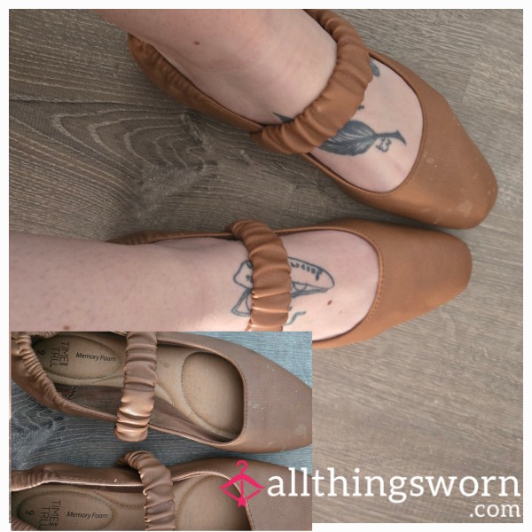 Brown Slip On Cute Flats