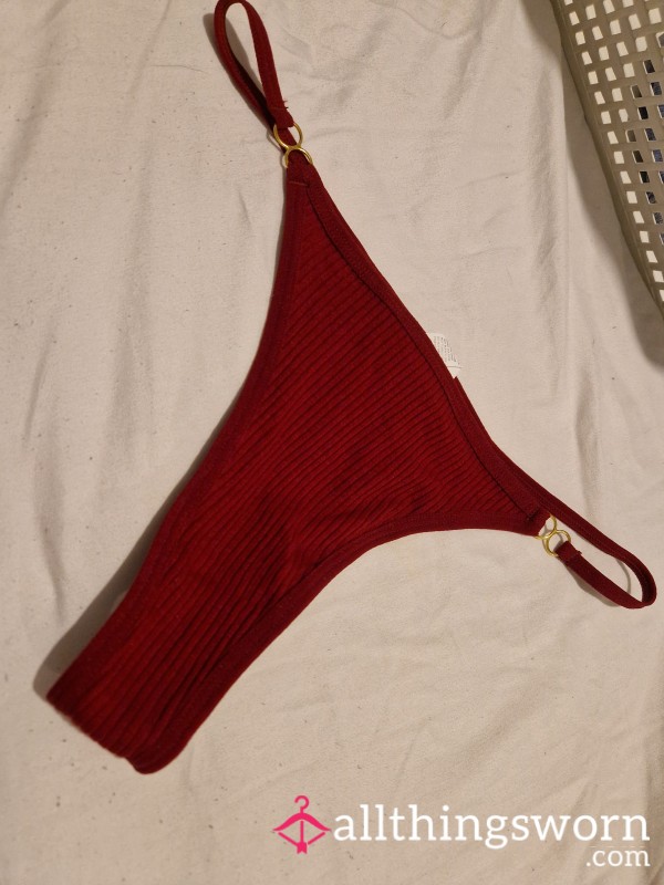 Budget Maroon Red Thong