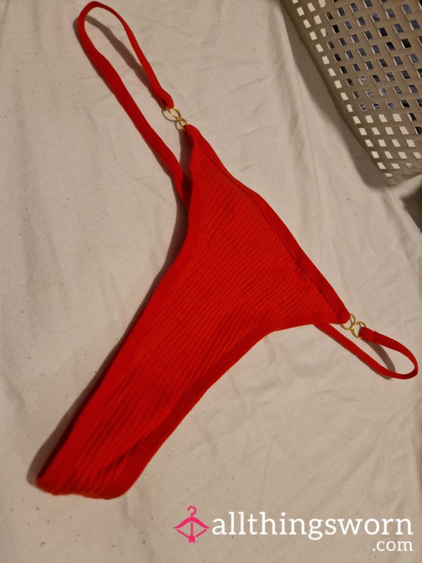 Budget Red Thong