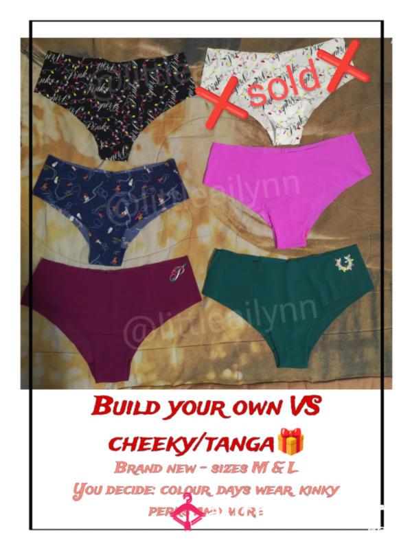 Build Your Own VS Cheeky/tanga!! Take Control And Decide All The Details!! Be My Panty Boss!!