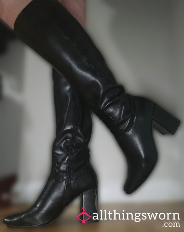 Busted Knee High Boots || Shipping And Custom Pictures Incl.