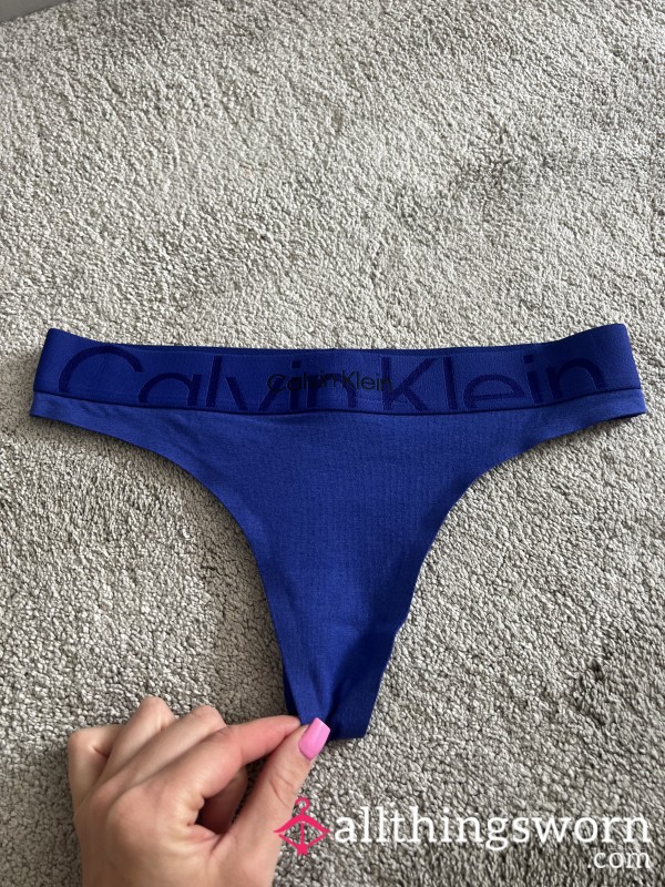 Calvin Klein Blue Thong 💙🥵