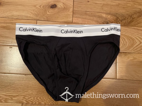 Calvin Klein Tight Fitting Dark Grey Hip Briefs (S) Ready To Be Customised For You!