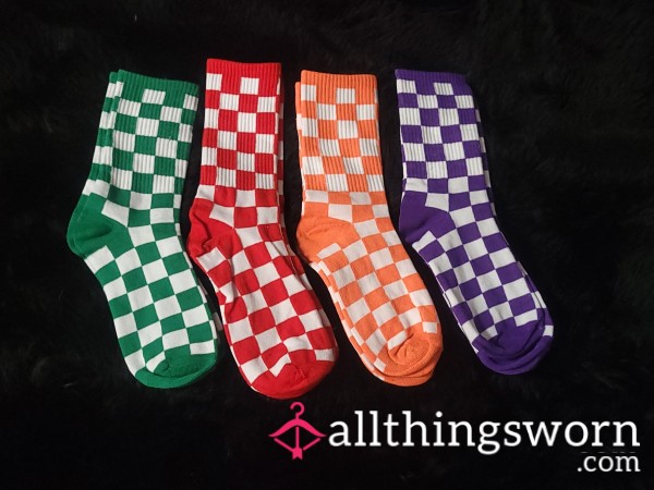 Checkered Socks 🧦 Multiple Colors