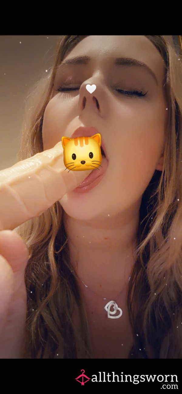 Cheeky Video Of Me Sucking A Dildo