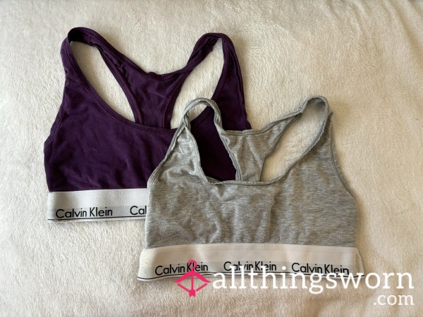 CK Calvin Klein Very Well Worn Racerback Bralettes