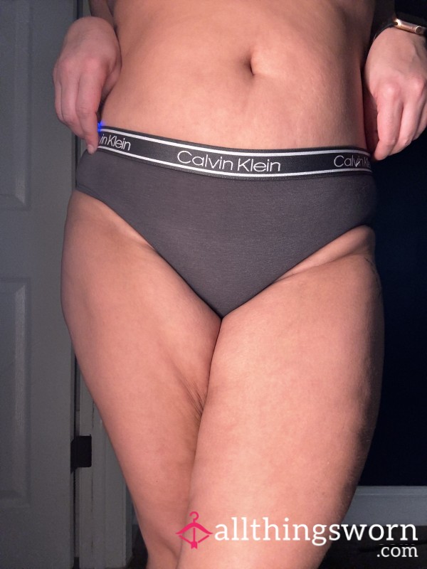 CK Gray Cla**ic Logo Panties