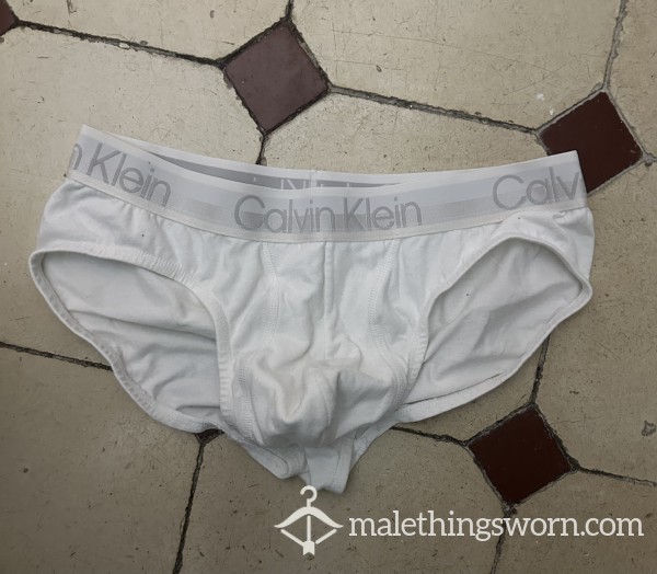 Cla**ic White Calvin Klein Briefs