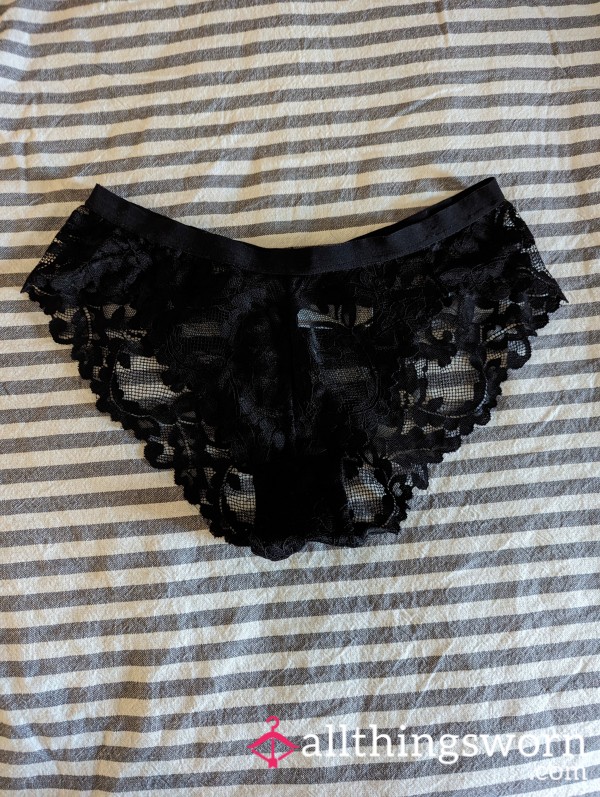 *Clean-out Discount* Black Lace Cheeksters (Honeymoon)