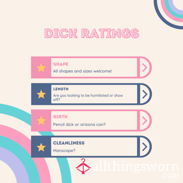 💕✨️d*ck Ratings✨️💕