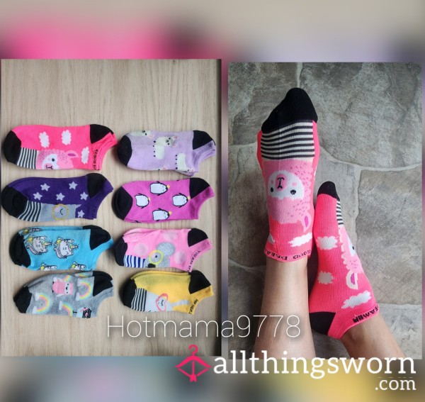 Colorful Print Ankle Socks