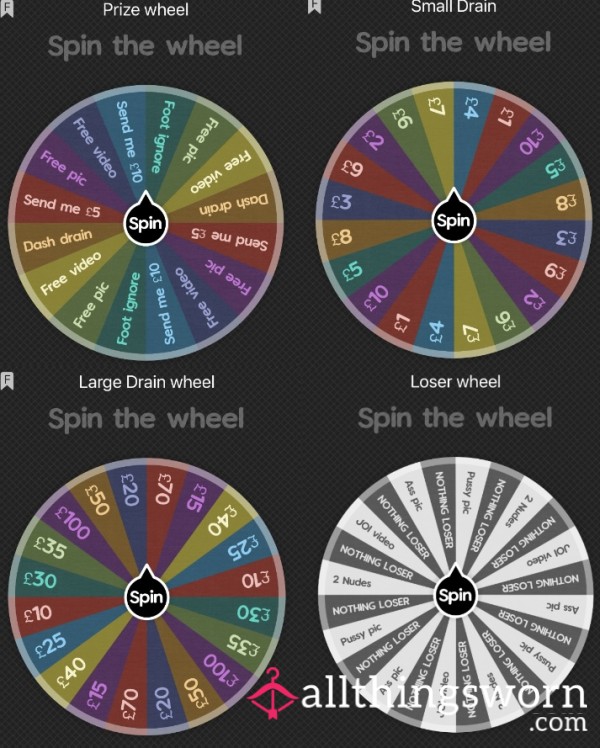 Come Spin Our Wheel 😈🥵