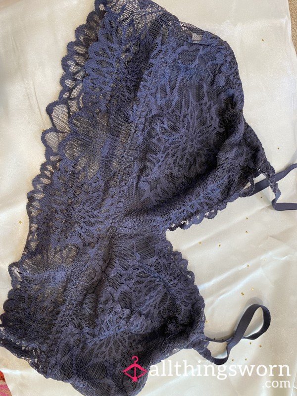 Cool Mysterious Blue Bralette - Well Worn
