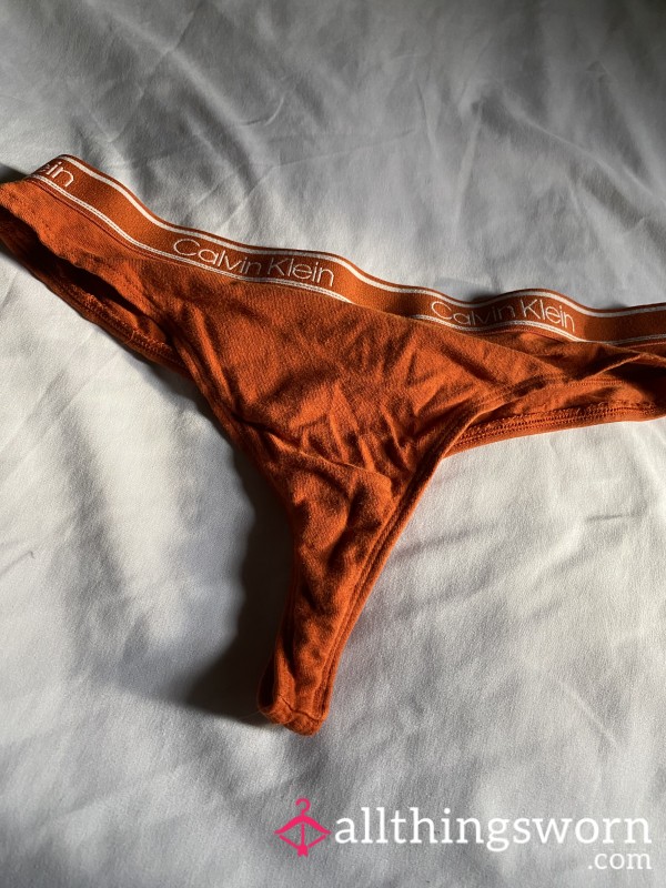 Cotten Orange Thongs