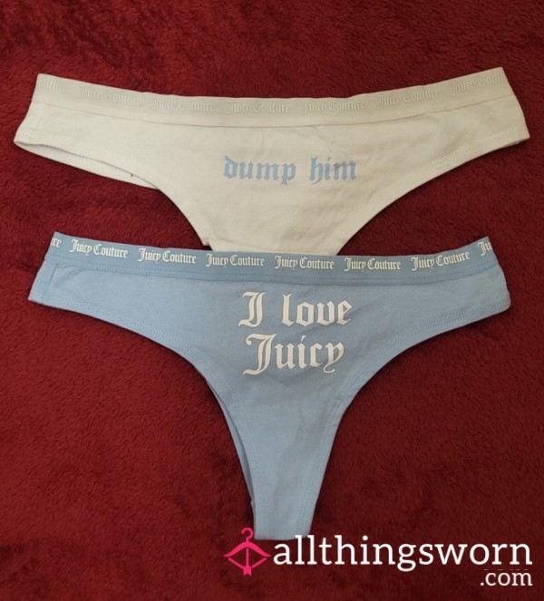 Cotton Juicy Couture Thongs