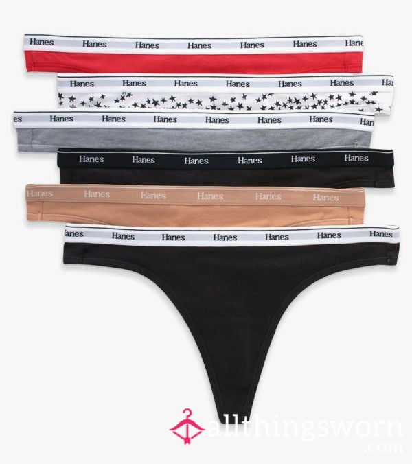 Cotton Hanes Thong, Pick Your Pattern!