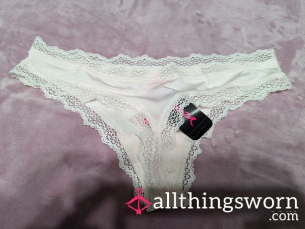 Cream Silky And Lacey La Senza Thong