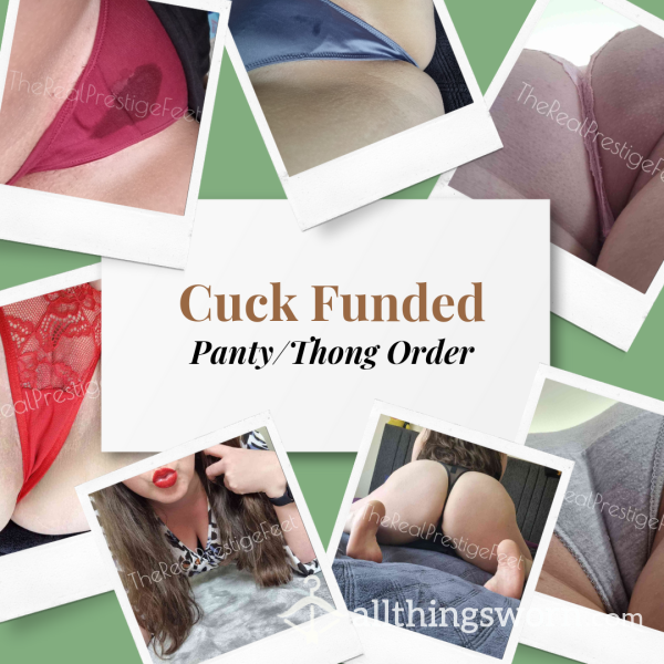 Cuck Funded Alpha Panty Or Thong Order | Standard Wear 48hrs - From £16.00 + P&P