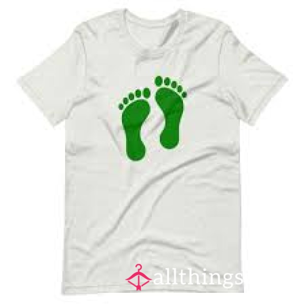 Custom Made Foot Print T Shirts With Free Photos Of Me Making Yours 😘