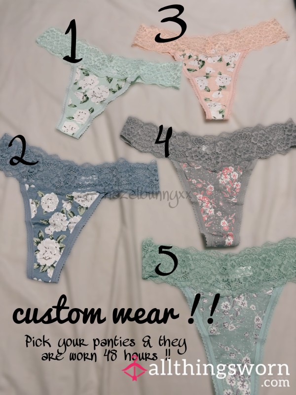 Custom Wears Pick Your Panty