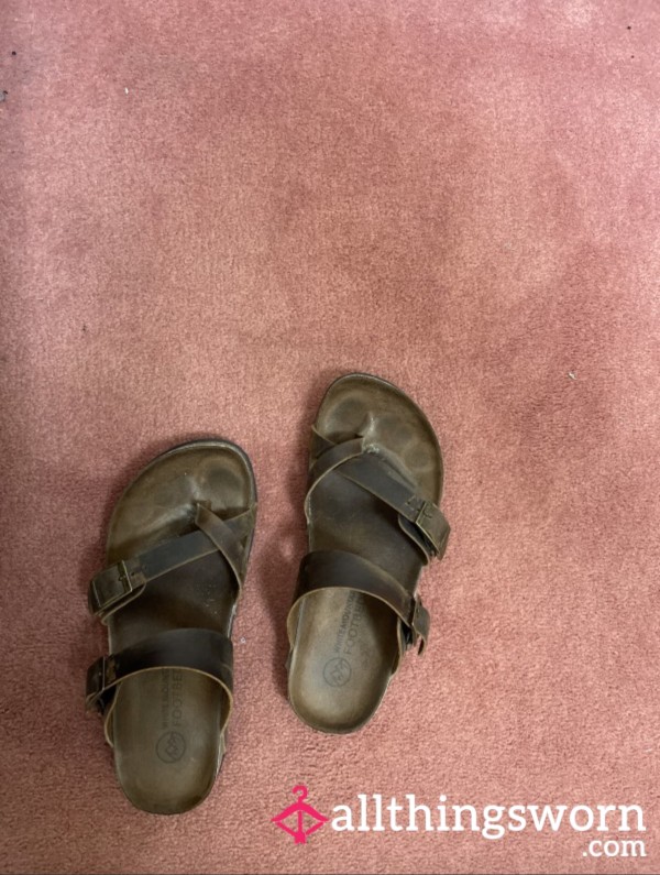Customizable Brown Sandals