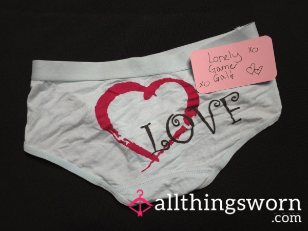 Cute Cotton Loveheart Panties.