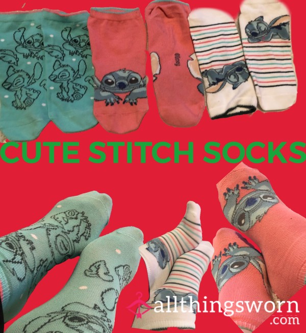 Cute Disney Stitch Socks, Custom Wear