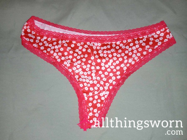 Cute Red & White Comfy Panty