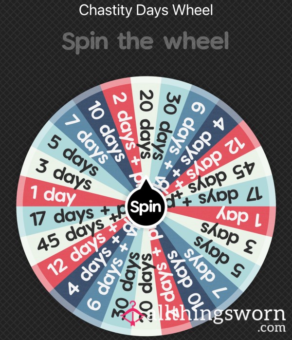 Days In Chast*ty Wheel Spin