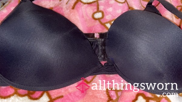 (DD38) Juicy Couture VERY Sweaty And Dirty Black Bra