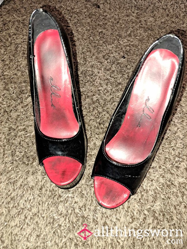 Destroyed Ellie Stripper Heels