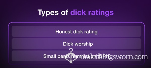 D*ck Ratings -  Come On! Dont Be Shy ;)