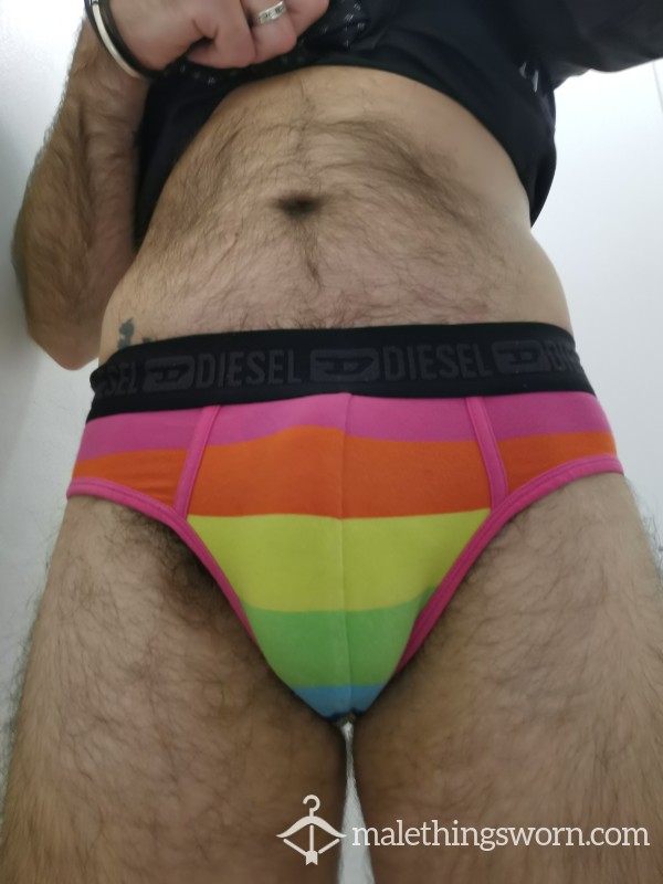 SOLD* Worn Diesel Pride Briefs