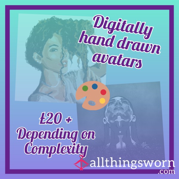 Digitally Hand Drawn Avatars