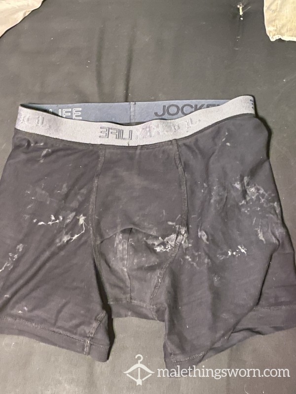 Dirty C*m Stained Boxer Briefs