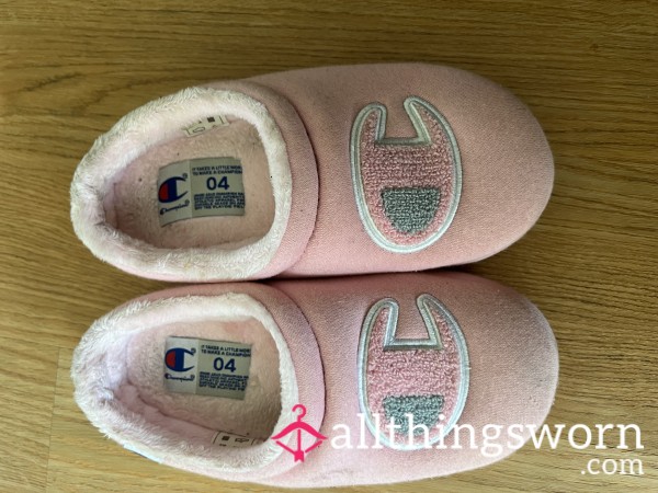 Dirty Pink Champion Slippers