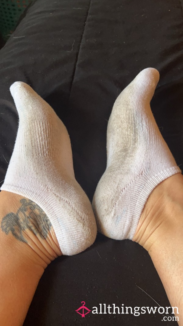 Dirty Smelly White Socks