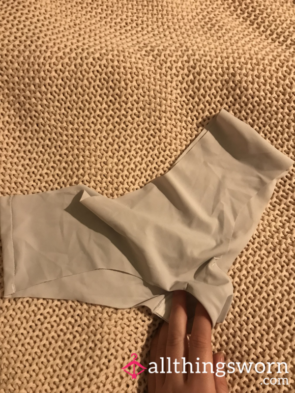Dirty White Stretchy Panties With Cotton