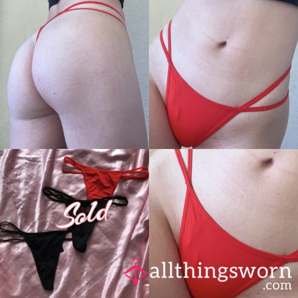 Double Strap Silky Thongs 🥵 Choose Your Favourite 🌹