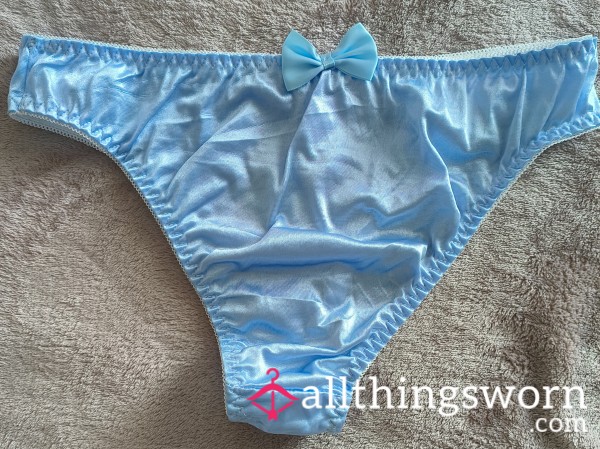 ✨ Elastic Shiny Fabric Triangle Panties 💙