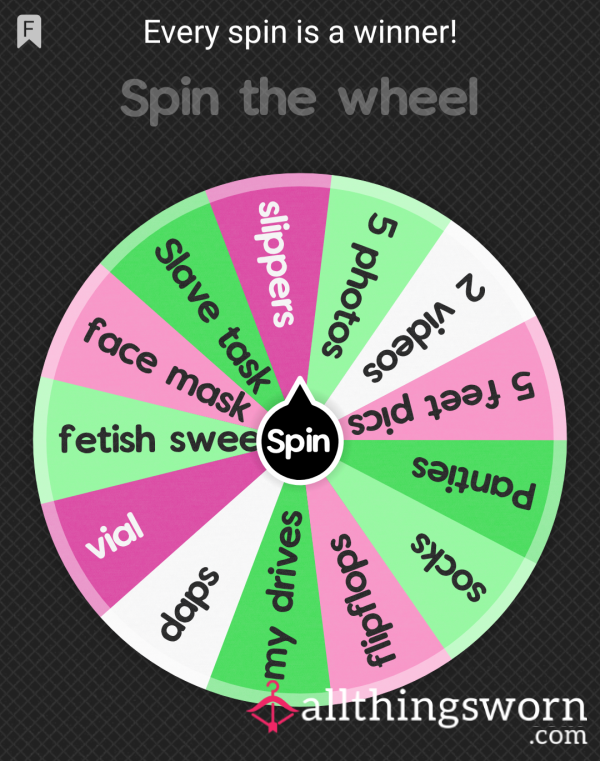 Every Wheel Spin Is A Winner Wheel !